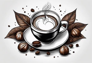 chestnuts poured into coffee tattoo idea