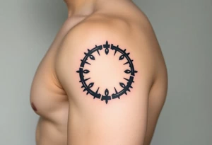 thick Enso circle tattoo idea