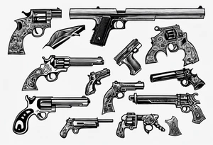 guns tattoo idea