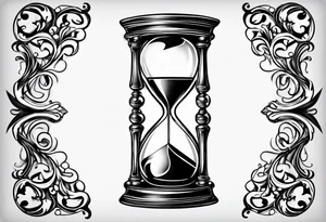 tattoo hour glass tattoo idea