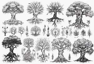 The pale tree tattoo idea