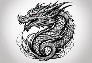 dragon tattoo for a shoulder tattoo idea