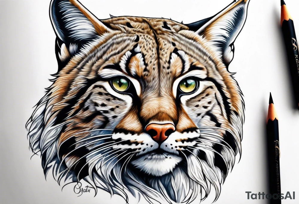 Bobcat stalking tattoo idea