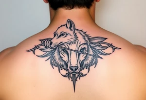 Bradley Wolf Sagittarius 23 tattoo idea