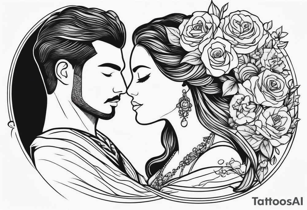 COUPLE WEDDING tattoo idea