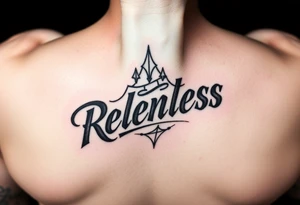 tatoo on a wrist representing "relentless" tattoo idea