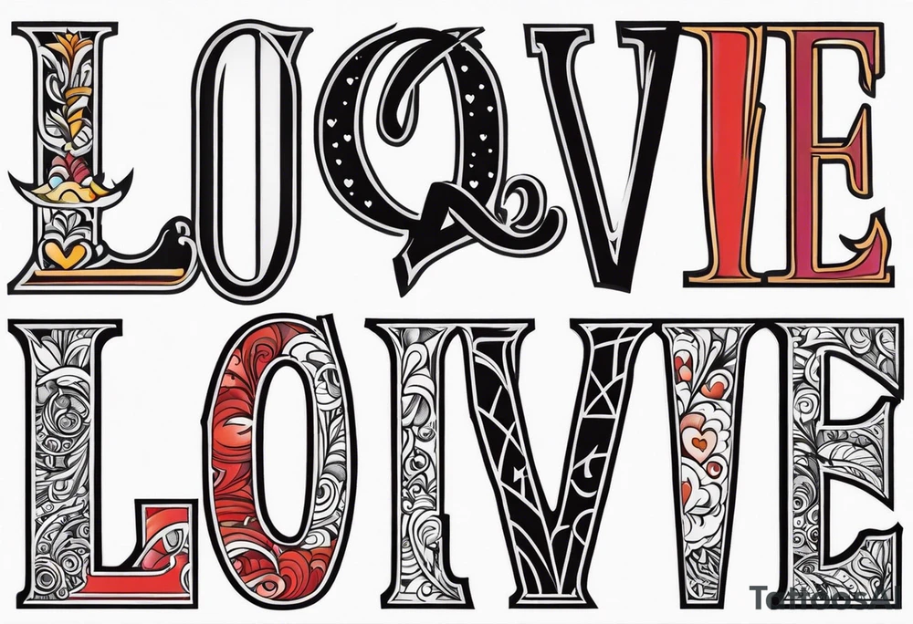 LOVE tattoo idea