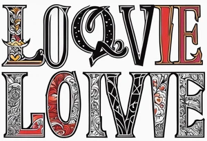 LOVE tattoo idea