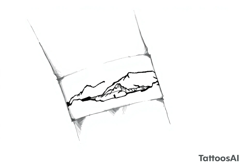 Silhouette armband tattoo idea