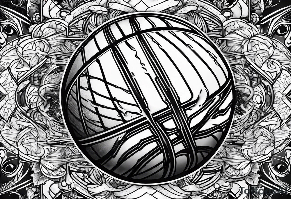 Basketball tattoo idea