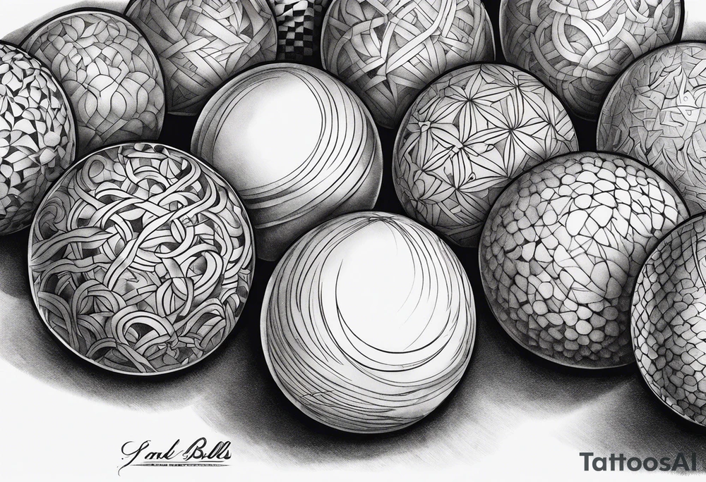 Dick and balls tattoo idea