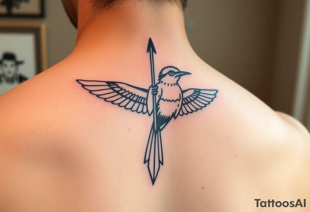 Sagittarius sign for both individuals as a couple names being Harley and Guy bird combined meaning Harley bird tattoo idea