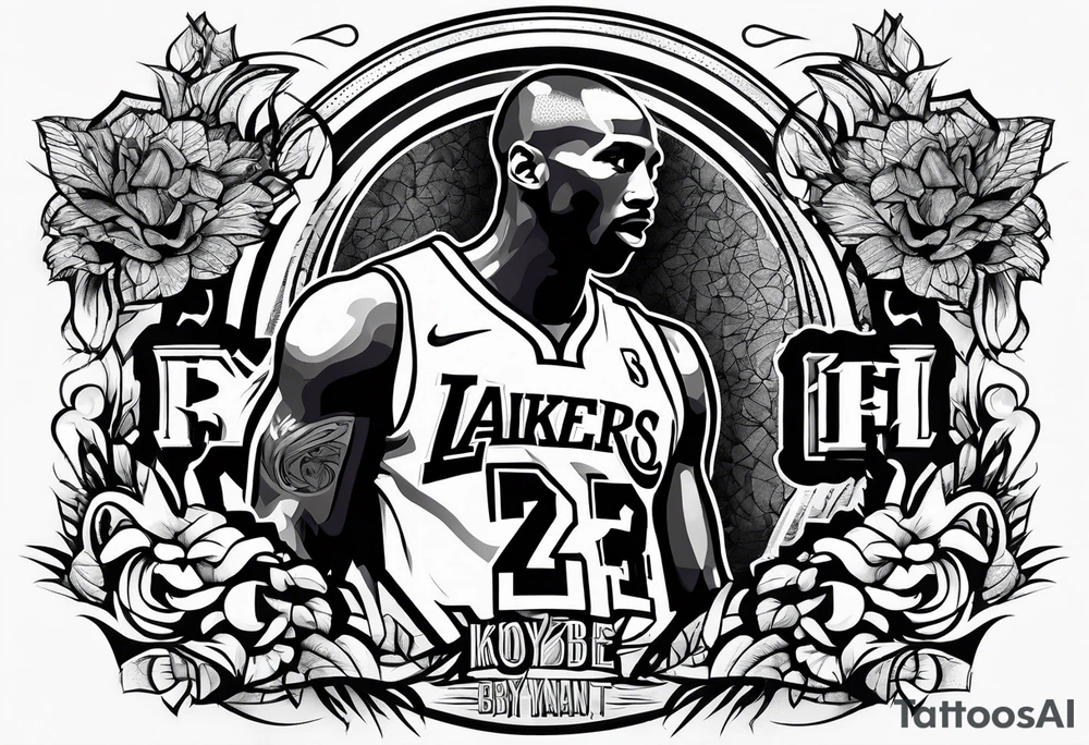 kobe bryant memorial tattoo idea