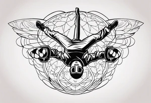 skydiving tattoo idea