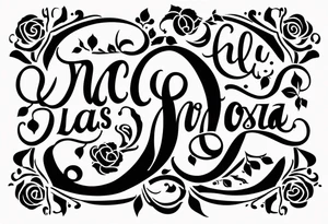 una rosa y las letras MCMLXXXII tattoo idea