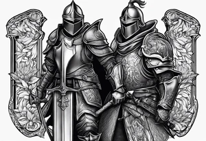 two knights tattoo idea