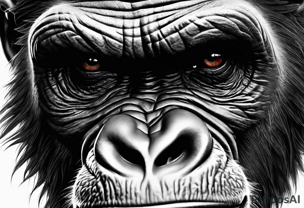 Caesar planet of the apes tattoo idea