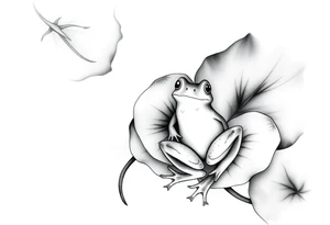 Lilly pad and a frog tattoo idea