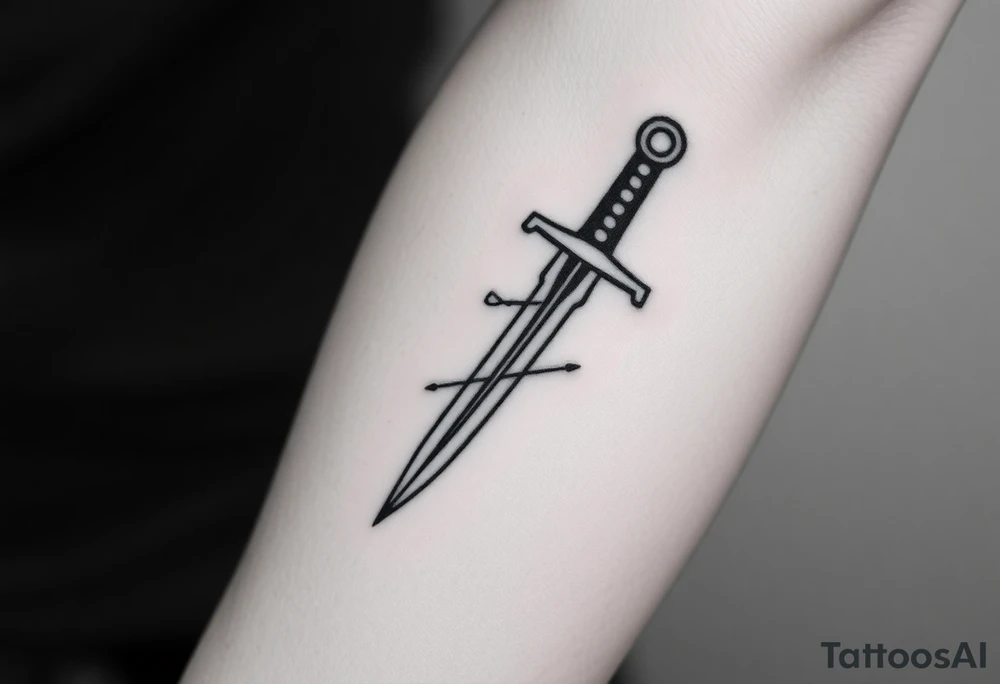 Give me a tattoo based on proverbs 27:17 about iron sharpening iron for me and the guys to get together probably two swords in it want a cross on the handle too I only want two swords at most no more than that and any biblical reference in it would be great tattoo idea