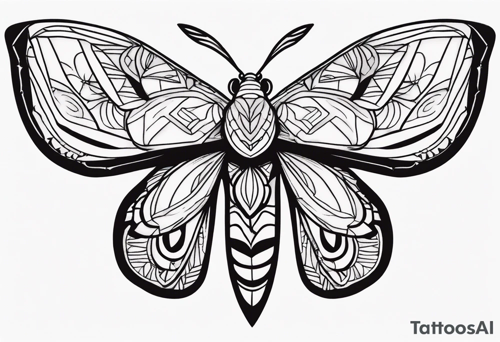 moth tattoo idea