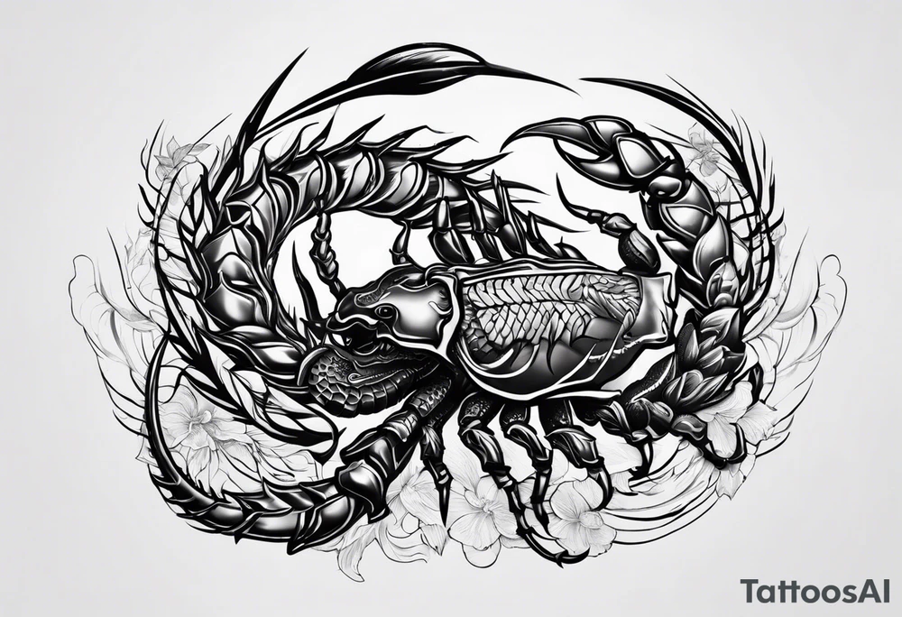 scorpio tattoo idea