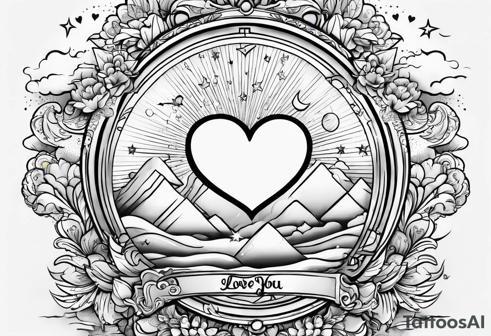i love you big as the sky tattoo idea