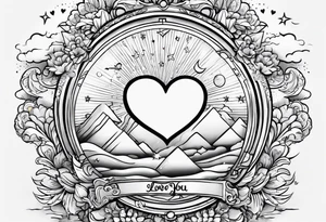 i love you big as the sky tattoo idea