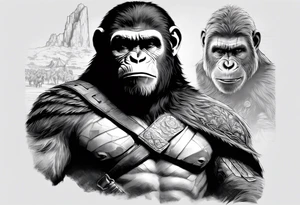 Caeser from planet of the apes tattoo idea