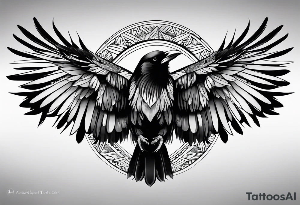 Crow medicine tattoo idea