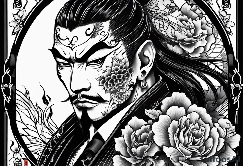 yakuza tattoo demon tattoo idea
