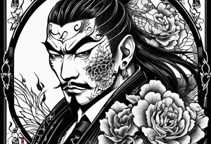 yakuza tattoo demon tattoo idea