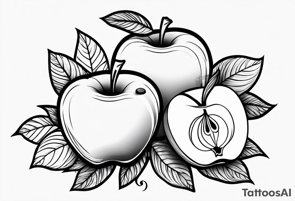 Teacher Apple tattoo idea