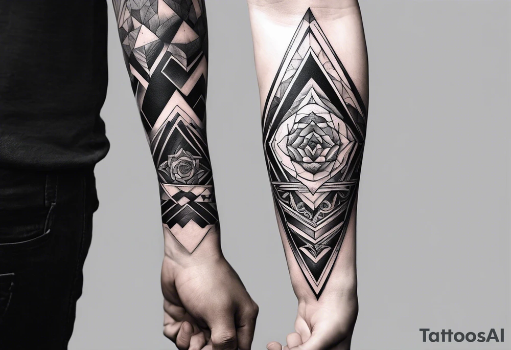 Reincarnation long forearm tattoo tattoo idea