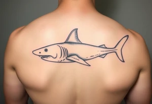 realistic hammerhead tattoo idea