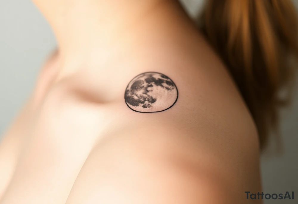 The moon tattoo idea