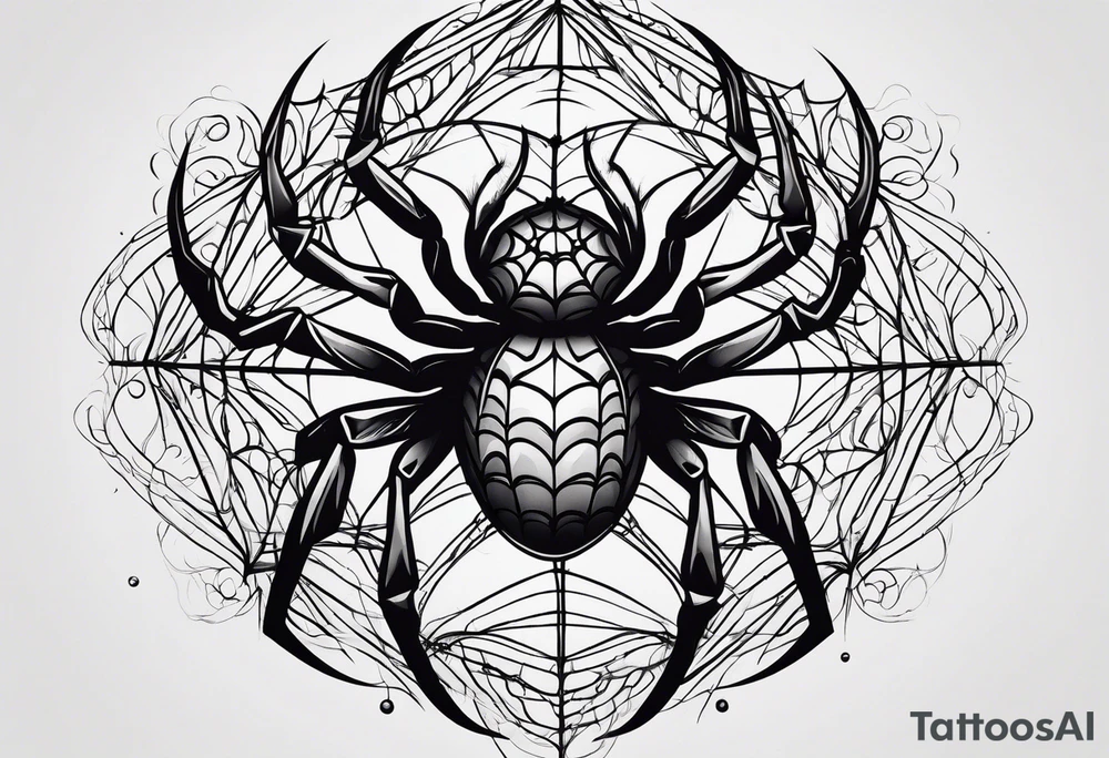 Spider tattoo idea
