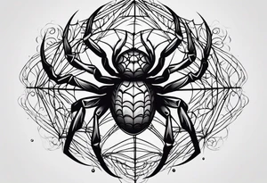 Spider tattoo idea