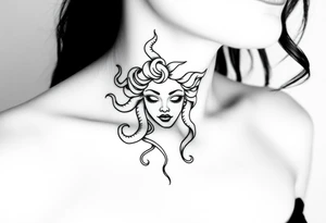 Small Medusa tattoo idea