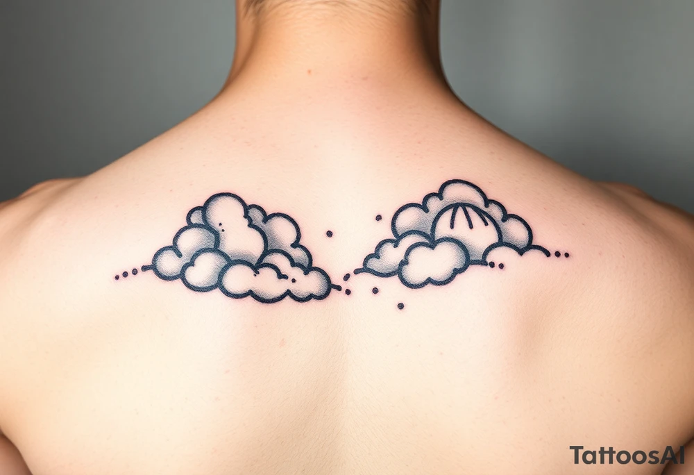 Storm clouds tattoo idea
