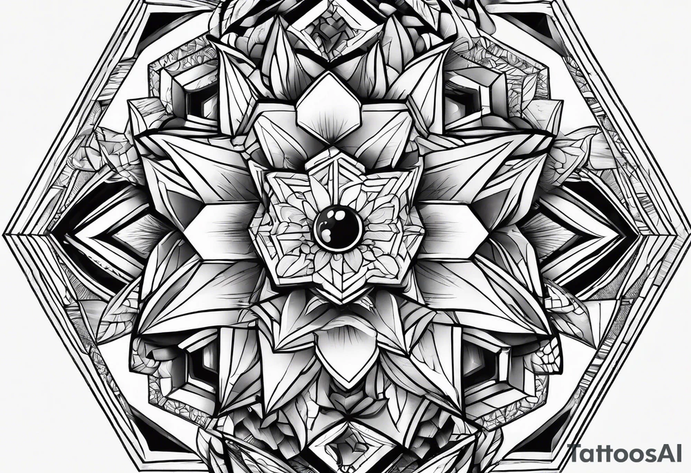 Hexagons tattoo idea