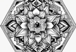 Hexagons tattoo idea