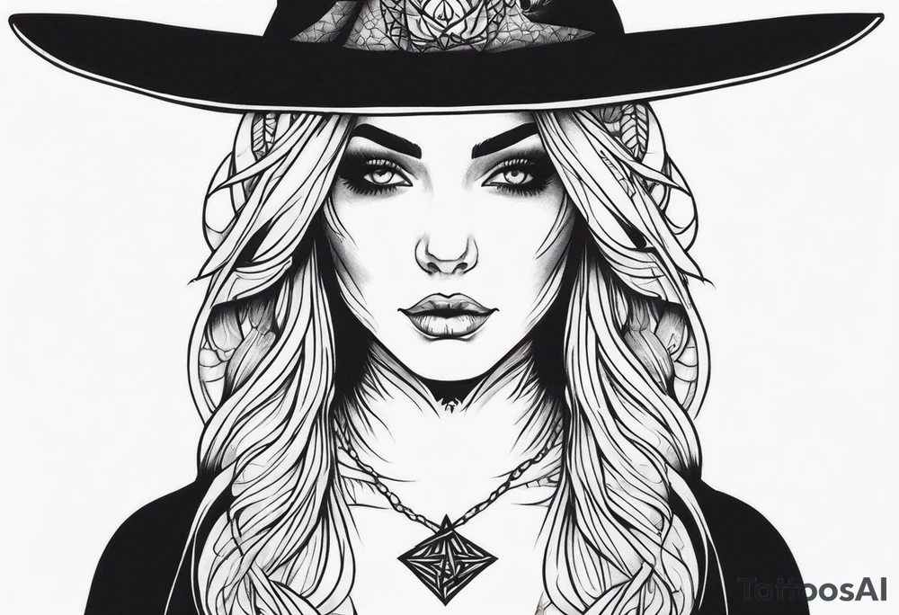 witch tattoo idea