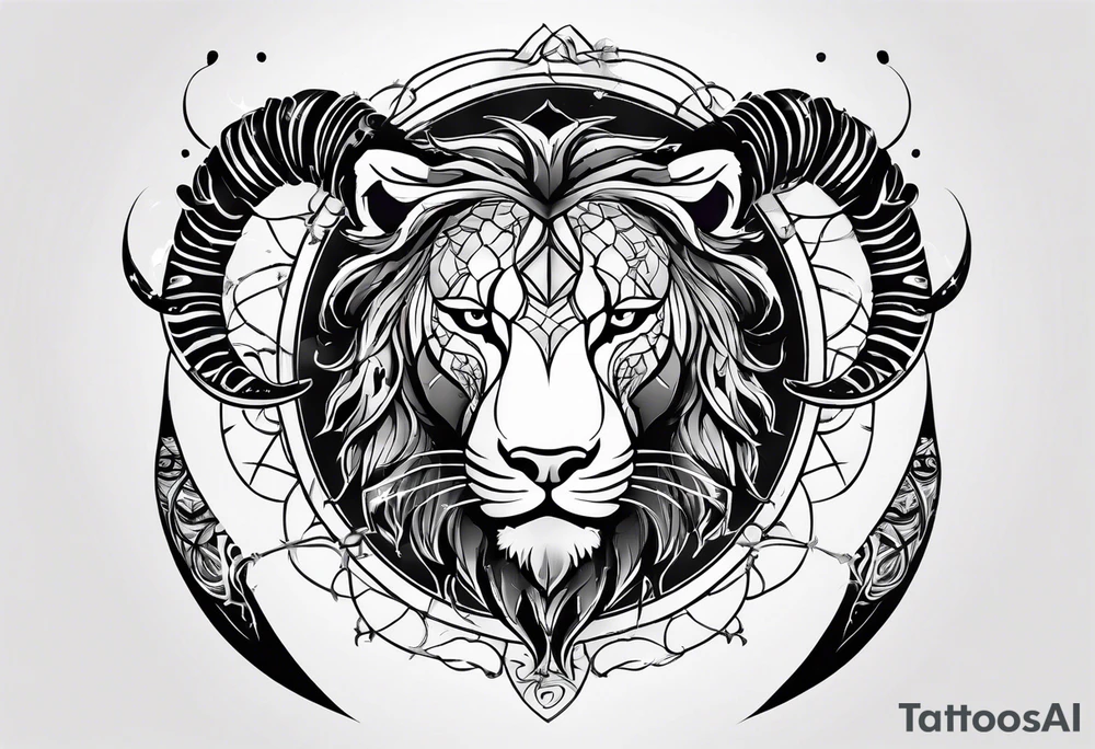 Scorpio Leo mix tattoo idea