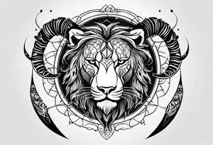 Scorpio Leo mix tattoo idea