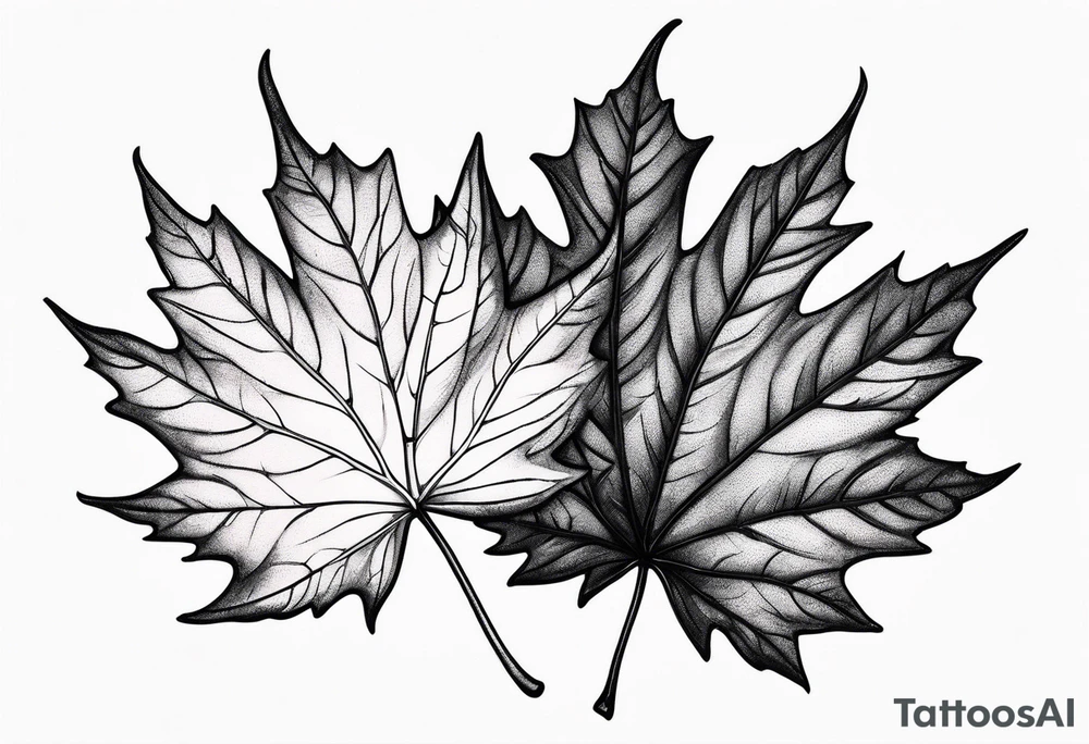maple leaf tattoo idea