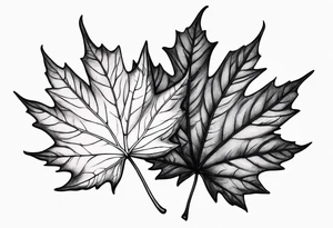 maple leaf tattoo idea