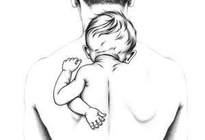 Baby boy tattoo idea