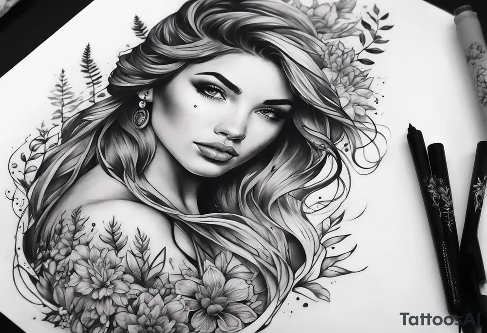 Water, nature, sleeve tattoo tattoo idea