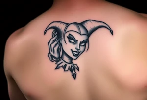 Property of Jray, Harley Quinn style, dark tattoo idea