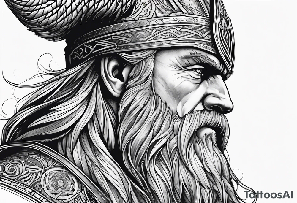odin norse god tattoo idea